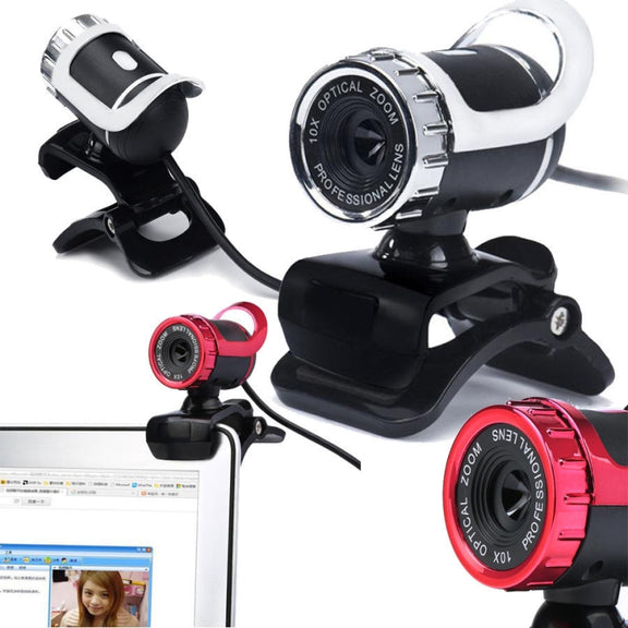 HXSJ A859 480P Computer Network Course Camera Video USB Camera Built-in Sound-absorbing Microphone(Red)