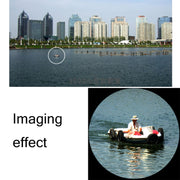 FEIRSH 8x20 Monocular Corner Telescope Outdoor Low Light Night Vision Portable Telescope(Metal Optical Red Film)