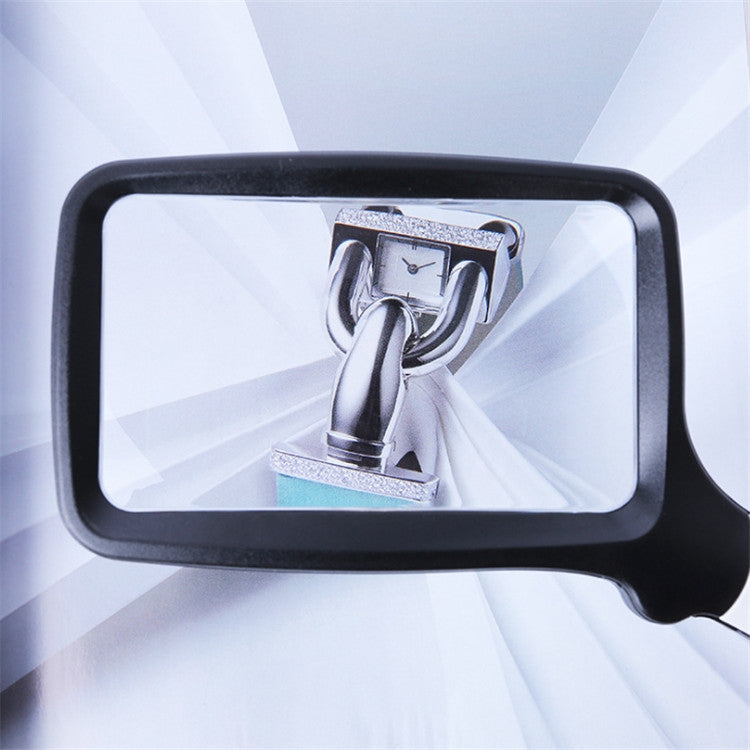 2X Handheld Folding Five LED Lights For Elderly People Reading Newspapers HD Acrylic Optical Lens Magnifying Glass