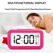 Temperature Type Lazy Snooze Alarm Mute Backlit Electronic Clock(Green)