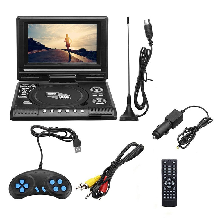 7.8 inch Portable DVD with TV Player, Support SD / MMC Card / Game Function / USB Port(US Plug)