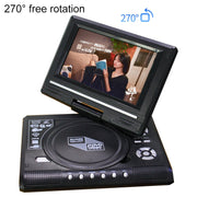 7.8 inch Portable DVD with TV Player, Support SD / MMC Card / Game Function / USB Port(US Plug)