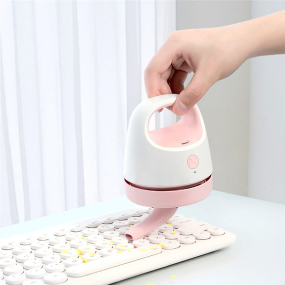 C502 Office Desktop Keyboard Cleaning Vacuum Cleaner USB Charging Mini Portable Car Vacuum Cleaner(Green)