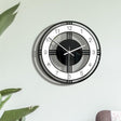 Home Decoration Round Creative Wall Clock Living Room Bedroom Transparent Acrylic Retro Clock(Black) - Wall Clock by PMc TechLife | Online Shopping South Africa | PMc TechLife | Buy Now Pay Later Mobicred
