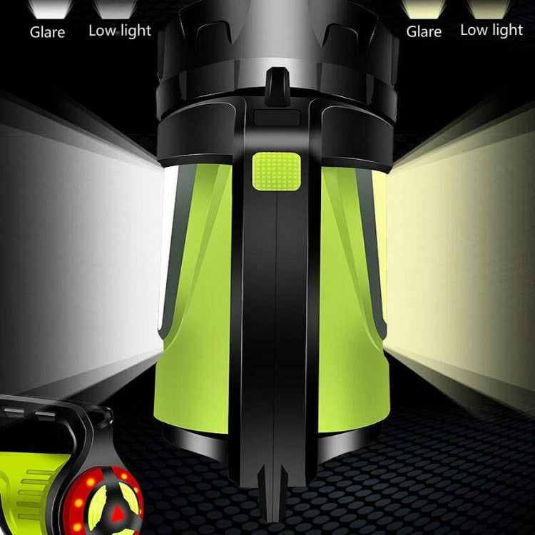 KINSACH Camping Light Outdoor Water-resistant Multifunctional Portable Searchlight, Style:7028L(Green)