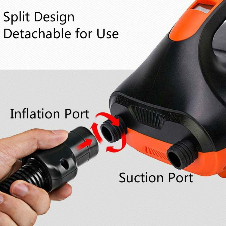 SUP Surf Paddle Board Canoe Inflatable Boat Car High Pressure Electric Air Pump, Specification:782High-pressure Pump+Battery Folder