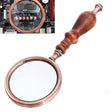 10X Metal Wooden Handle Retro Reading Magnifier Handheld Ebony Gift Magnifier - Hand Held Style by PMC TechLife | Online Shopping South Africa | PMC TechLife | Buy Now Pay Later Mobicred