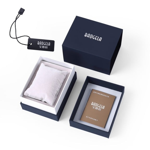 BAOGELA Paper + Sponge Square Watch Packaging Box Black Watch Gift Box, Size: 12.5 x 9.5 x 7.2cm