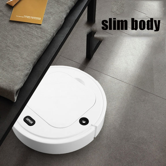 Household Intelligent Humidifying Sweeping Robot Spray Lazy Sweeping Dust Collector Mopping Vacuum Cleaner(White)