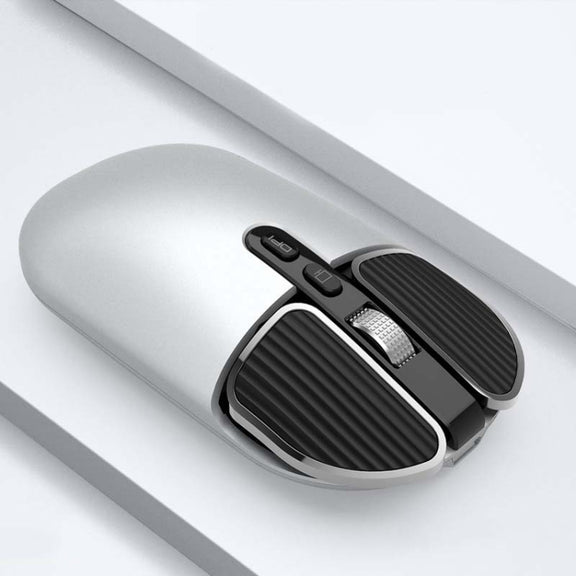 M203 2.4Ghz 5 Buttons 1600DPI Wireless Optical Mouse Computer Notebook Office Home Silent Mouse, Style:2.4G(Silver)