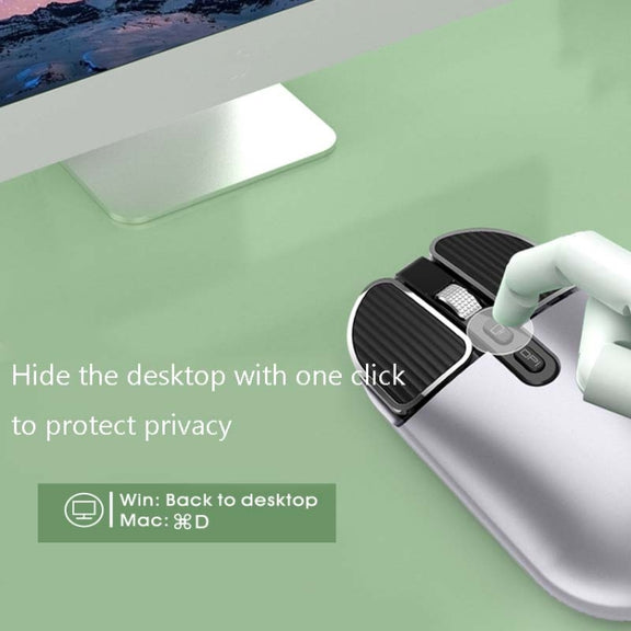 M203 2.4Ghz 5 Buttons 1600DPI Wireless Optical Mouse Computer Notebook Office Home Silent Mouse, Style:2.4G(Silver)