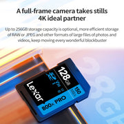 Lexar SD-800X Pro High Speed SD Card SLR Camera Memory Card, Capacity: 32GB