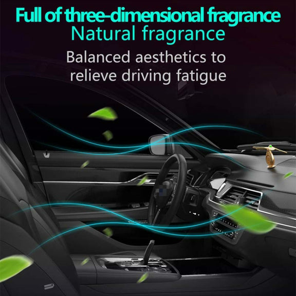 Car Aromatherapy Rotating Balance Dragonfly Creative Perfume Decoration(Rose Gold)