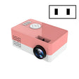 S261/J16 Home Mini HD 1080P Portable LED Projector, Support TF Card / AV / U Disk, Plug Specification:US Plug(Pink White) - Mini Projector by PMC TechLife | Online Shopping South Africa | PMC TechLife | Buy Now Pay Later Mobicred