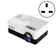 S261/J16 Home Mini HD 1080P Portable LED Projector, Support TF Card / AV / U Disk, Plug Specification:UK Plug(White Black) - Mini Projector by PMC TechLife | Online Shopping South Africa | PMC TechLife | Buy Now Pay Later Mobicred