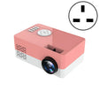 S261/J16 Home Mini HD 1080P Portable LED Projector, Support TF Card / AV / U Disk, Plug Specification:UK Plug(Pink White) - free shipping - PMC TechLife - Order now!