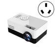 S261/J16 Home Mini HD 1080P Portable LED Projector, Support TF Card / AV / U Disk, Plug Specification:AU Plug(White Black) - Mini Projector by PMC TechLife | Online Shopping South Africa | PMC TechLife | Buy Now Pay Later Mobicred