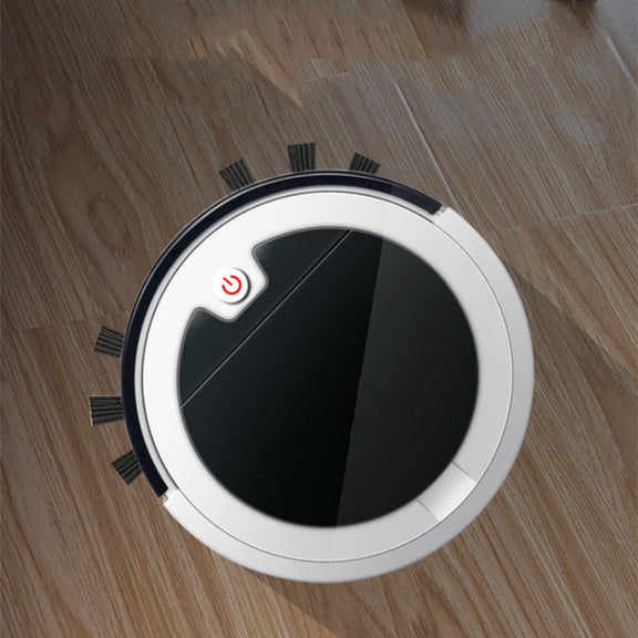 Home Smart Sweeping Robot Planning Route Remote Control Large Suction Cleaner Sweeper(White Black)