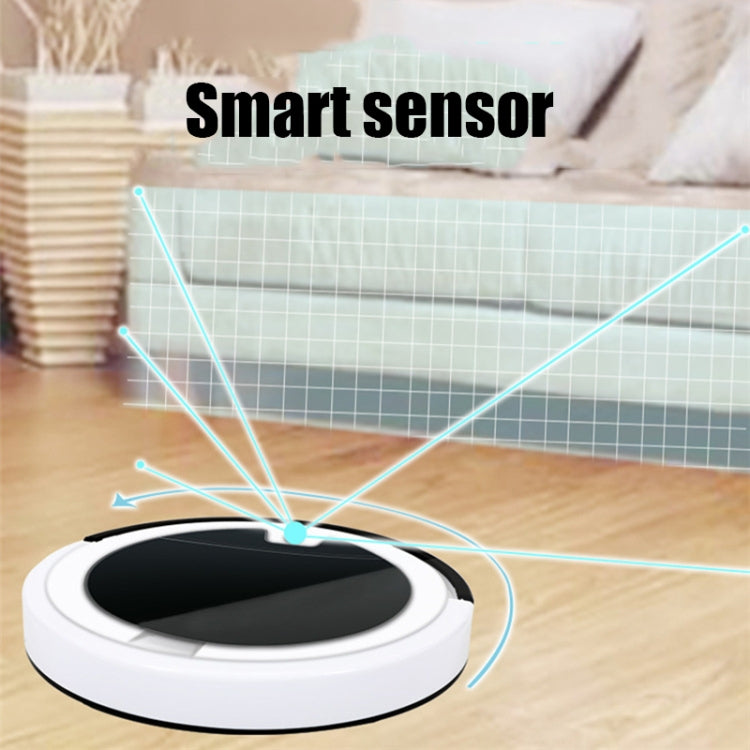 Home Smart Sweeping Robot Planning Route Remote Control Large Suction Cleaner Sweeper(White Black)