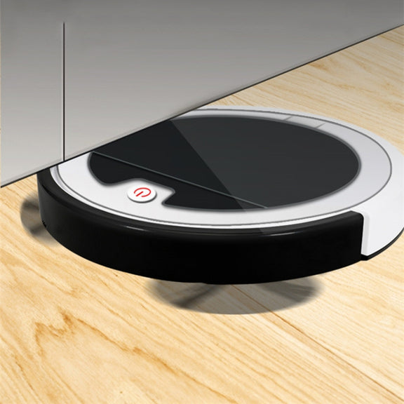 Home Smart Sweeping Robot Planning Route Remote Control Large Suction Cleaner Sweeper(White Black)