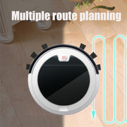Home Smart Sweeping Robot Planning Route Remote Control Large Suction Cleaner Sweeper(Red Black)