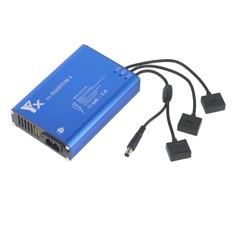 4 in 1 Parallel Power Hub Intelligent Battery Controller Charger for DJI Phantom 3 Standard SE FPV Drone, Plug Type:UK Plug