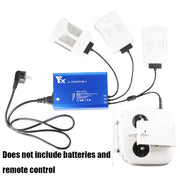 For DJI Phantom 4 Pro Advanced+ Charger  4 in 1 Hub Intelligent Battery Controller Charger, Plug Type:UK Plug