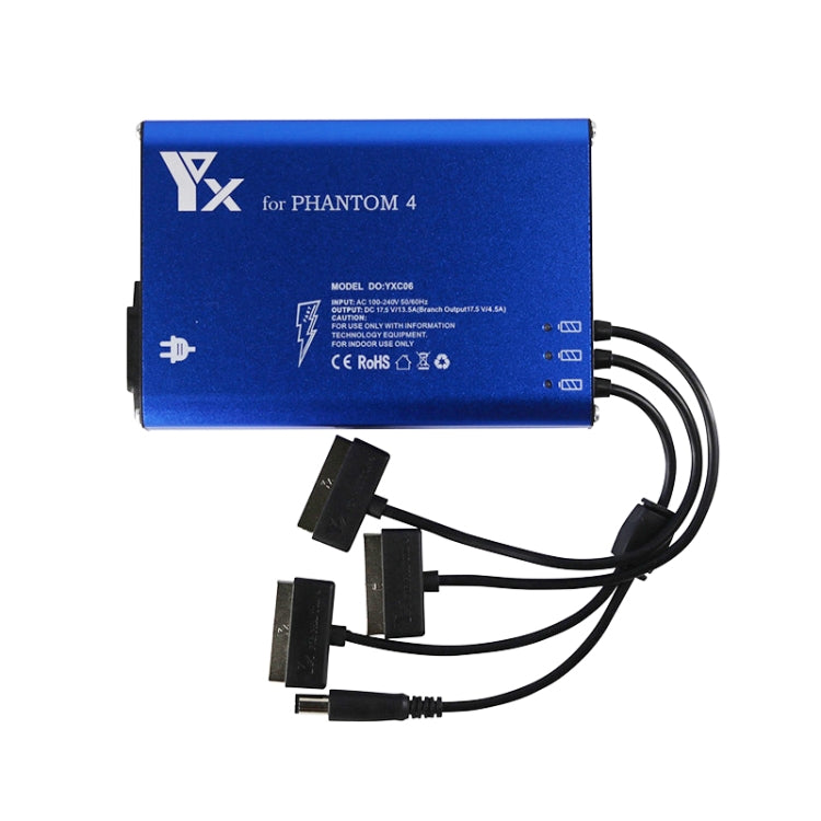 For DJI Phantom 4 Pro Advanced+ Charger  4 in 1 Hub Intelligent Battery Controller Charger, Plug Type:AU Plug