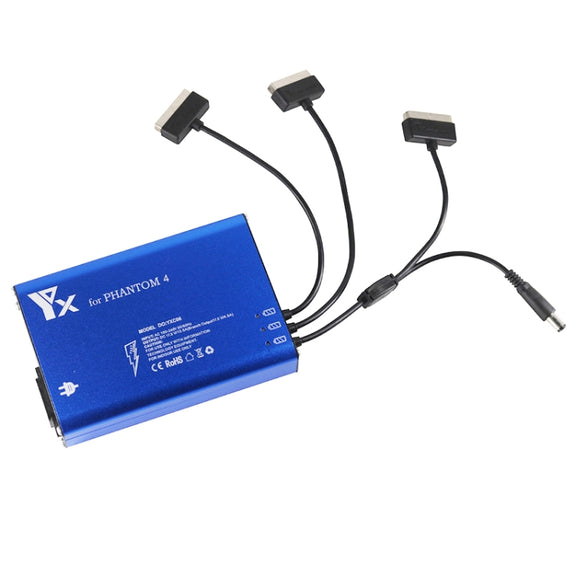 For DJI Phantom 4 Pro Advanced+ Charger  4 in 1 Hub Intelligent Battery Controller Charger, Plug Type:AU Plug