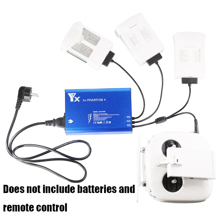 For DJI Phantom 4 Pro Advanced+ Charger  4 in 1 Hub Intelligent Battery Controller Charger, Plug Type:AU Plug