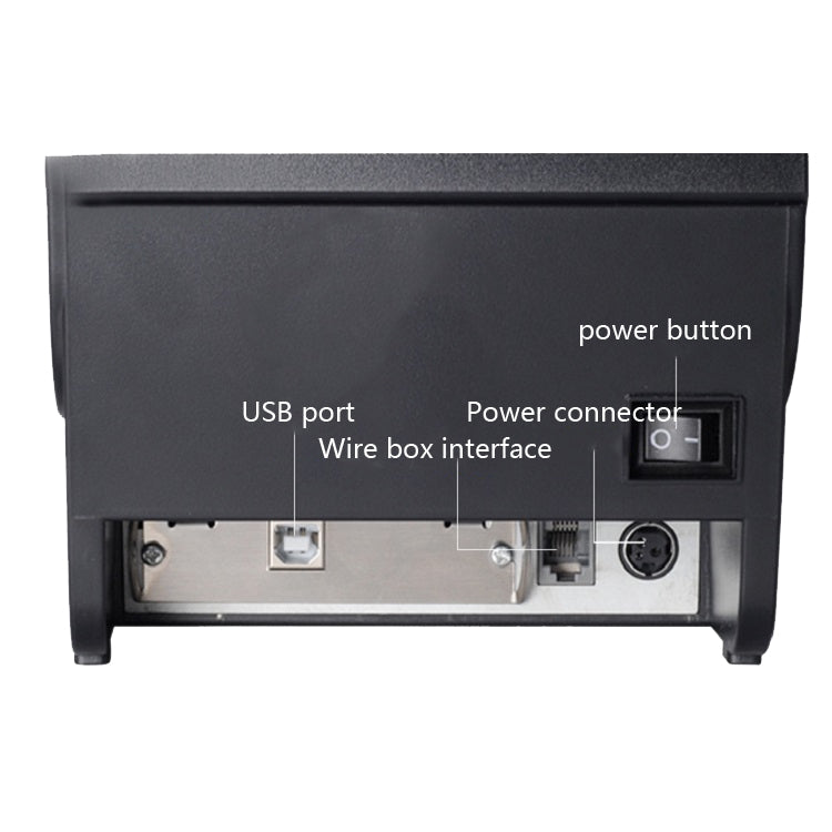 Xprinter XP-76IIH Dot Matrix Printer Open Roll Invoice Printer, Model: USB Interface(US Plug)