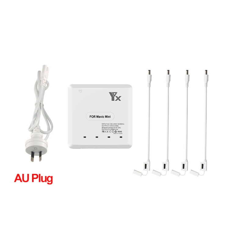 For DJI Mavic Mini Charger Battery USB 6 in 1 Hub Intelligent Battery Controller Charger, Plug Type:AU Plug