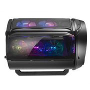 GAMEKM Genki Bomb Personality Gaming Internet Cafe Side Through Gaming Case USB 3.0 Water-cooled Desktop Computer Case(Black)