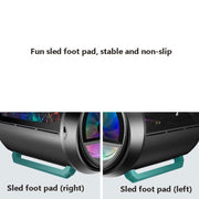 GAMEKM Genki Bomb Personality Gaming Internet Cafe Side Through Gaming Case USB 3.0 Water-cooled Desktop Computer Case(Black)