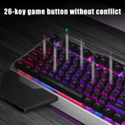 K680 Rechargeable Wireless Keyboard and Mouse Set(Black Mixed Color)