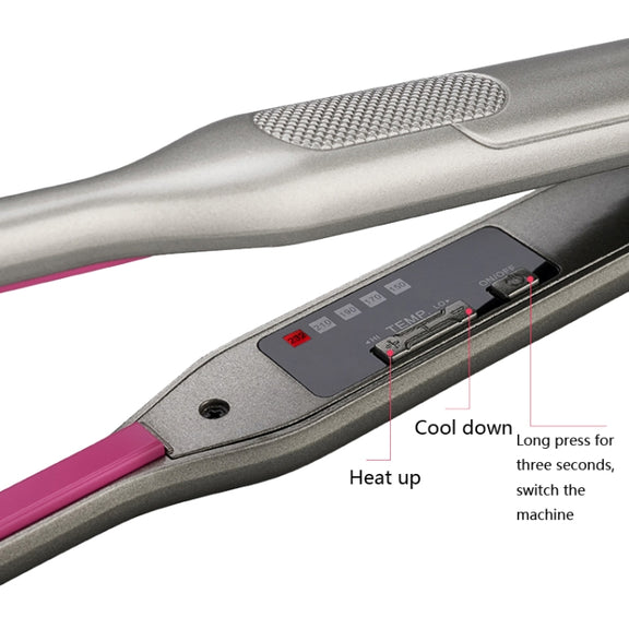 Small Wave Curling Iron For Men Beard Curling Iron 3D Ceramic Thermostat Hair Straightener(US Plug)