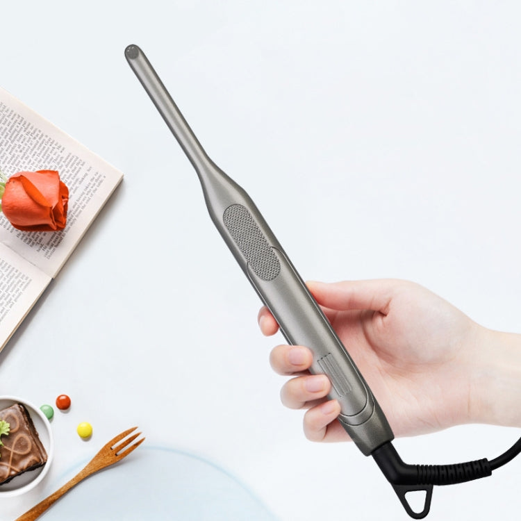Small Wave Curling Iron For Men Beard Curling Iron 3D Ceramic Thermostat Hair Straightener(UK Plug)