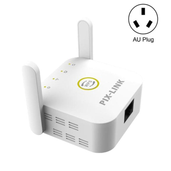 PIX-LINK WR22 300Mbps Wifi Wireless Signal Amplification Enhancement Extender, Plug Type:AU Plug(White)