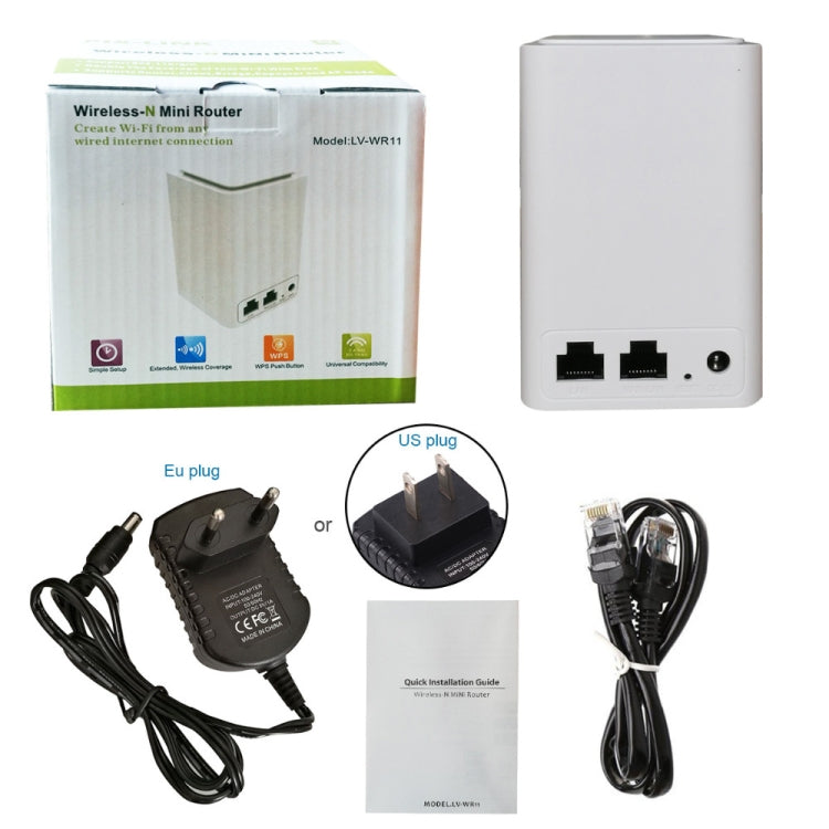 PIXLINK WR11 300Mbps Home WiFi Wireless Signal Relay Amplifier Booster, Plug Type:US Plug