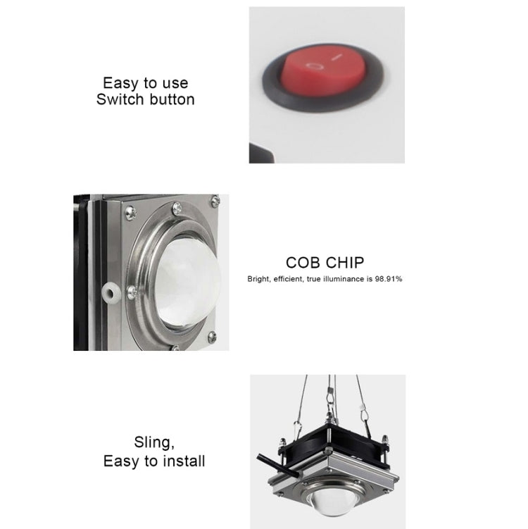 COB Plant Growth Light LED Vegetable Planting Succulent Light, Light:Sunligh(UK Plug 220V)