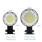 50W LED Outdoor Light Sensing IP65 Water-resistant Wall Lamp Garden Courtyard Street Light(White Light)