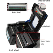 Xprinter XP-370B Barcode Printer Self-adhesive QR Code Printer Label Clothing Tag Thermal Ticket Machine(US Plug)