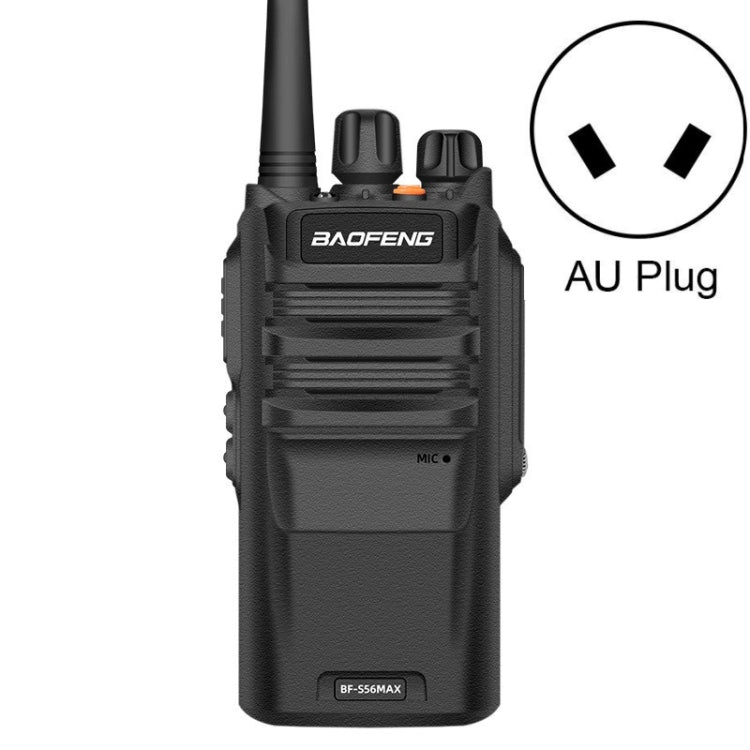 Baofeng BF-S56MAX High-power Water-resistant Handheld Communication Device Walkie-talkie, Plug Specifications:AU Plug