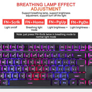618 Internet Cafe Game Manipulator Keyboard and Mouse Set, Cable Length: 1.6m(Black)
