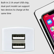 3 PCS Universal Car Intelligent Reverse Connection Lithium Battery Electric Car Mobile Phone Charger, Style:Extended White Double Port 2A