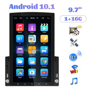 9.7 inch Vertical Screen HD 2.5D Glass Car MP5 Player Android Navigation All-in-one Machine, Specification:Standard+8 Lights Camera