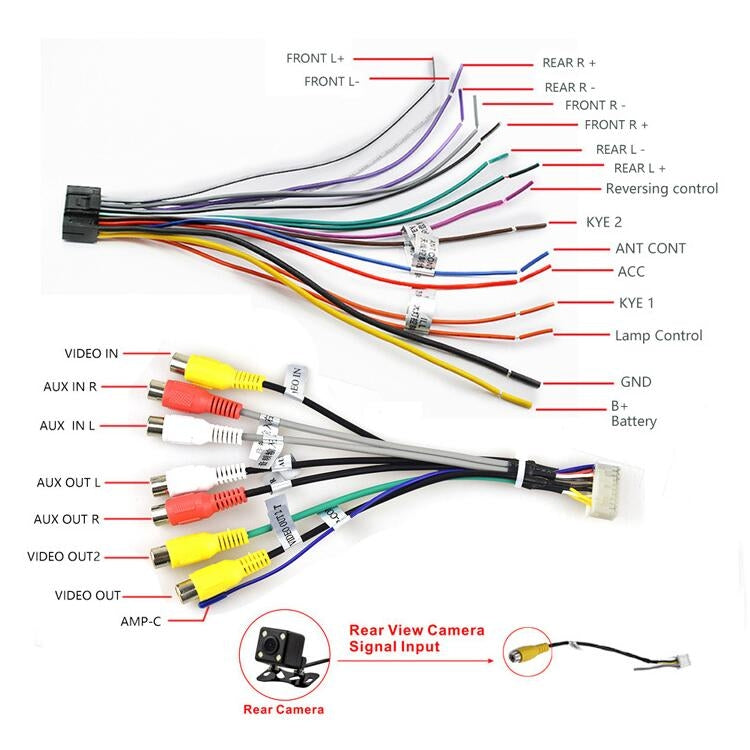 Universal Machine Android Smart Navigation Car Navigation DVD Reversing Video Integrated Machine, Size:10inch 1+16G, Specification:Standard+4 Lights Camera