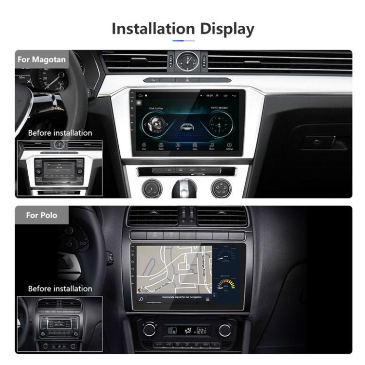 Universal Machine Android Smart Navigation Car Navigation DVD Reversing Video Integrated Machine, Size:10inch 2+32G, Specification:Standard+4 Lights Camera