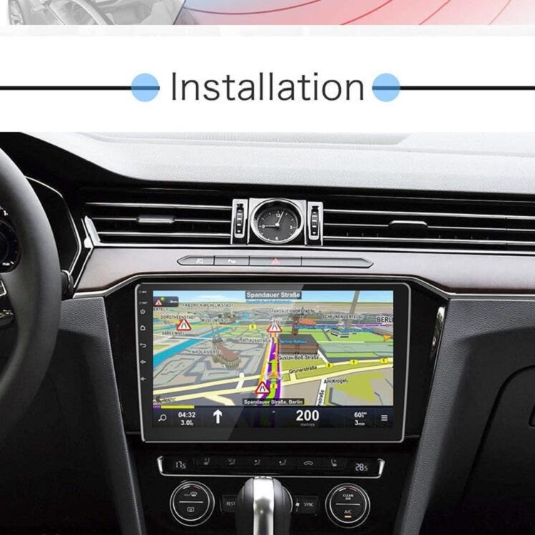 Universal Machine Android Smart Navigation Car Navigation DVD Reversing Video Integrated Machine, Size:9inch 2+16G, Specification:Standard+8 Lights Camera