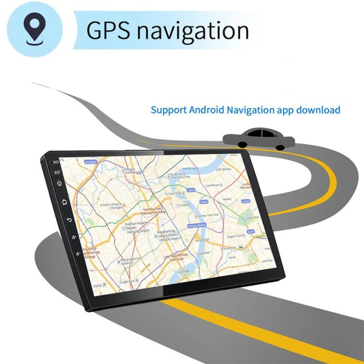 Universal Machine Android Smart Navigation Car Navigation DVD Reversing Video Integrated Machine, Size:9inch 2+16G, Specification:Standard+8 Lights Camera